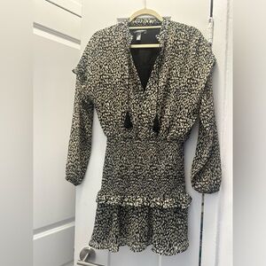Aqua Bloomingdale’s Leopard Print Dress